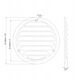 GRILLE METAL D100, WHITE
