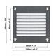 OUTSIDE GRILL 100X100MM MR TSINK