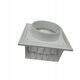 VENTIL. GRILLE PLASTIC 148X153MM Ø100MM