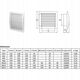 VENTILATION GRILL ADJUST N10RA 148X153MM