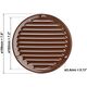 GRILLE METAL D160, BROWN