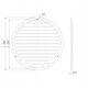 GRILLE METAL D100, BROWN