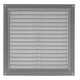 GRILLE VENTILATION 250X250, GRAY
