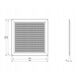 GRILLE VENTILATION 250X250, GRAY