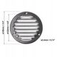 OUTSIDE GRILL 100MM MR ÜMAR TSINK