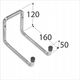 HOOK H2U160 160X120X50MM 5823