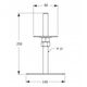 HEIGHT ADJUST COLUMN SUPPORT 80X140MM