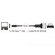 DeLOCK 63908 kabel równoległy Czarny 0,15 m DB-9