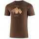 Ανδρικό μπλουζάκι SS1265M με κοντό μανίκι OUTDOOR WOOL PRO καφέ L - GÓRY 11