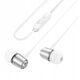 HOCO słuchawki przewodowe Jack 3,5 mm z mikrofonem M108 srebrne