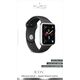 Puro PURO ICON Apple Watch Band - Elastyczny pasek sportowy do Apple Watch 42 / 44 mm (S/M & M/L) (Czarny)