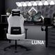 Fotel Anda Seat Fotel gamingowy Anda Seat Luna L materiałowy szary