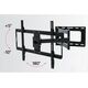 TECHLY Βάση τοίχου για LCD TV 81,28cm έως 177,80cm Φορτίο έως 45Kg Slim Μαύρο Επεκτάσιμος βραχίονας έως 688mm
