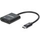 Προσαρμογέας ήχου MANHATTAN USB-C με θύρα φόρτισης Power Delivery USB-C αρσενικό σε θύρα ήχου USB-C και θύρα Power Delivery USB-C μαύρο