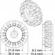 Ρόδες Pololu 42x19mm - 2 τεμάχια