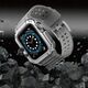 Λουράκι με προστατευτική θήκη Protect Strap Band για Apple Watch 38 / 40 / 41 mm θήκη θωρακισμένη - γκρι, ασημί