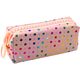 Piórnik Szkolny Organizer W Kolorowe Kropki Duży Suwak Różowy 21x8cm LEAN Toys