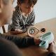 Kidywolf analog & digital Alarm Clock pink