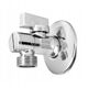 Diamond γωνιακή βαλβίδα με φίλτρο και ροζέτα 1/2"x3/8", χρώμιο ART.800-1/2X3/8 CH