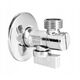 Γωνιακή βαλβίδα Diamond με φίλτρο και ροζέτα 1/2"x1/2", χρώμιο ART.801-1/2X1/2 CH.