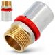 Σύνδεσμος πρεσαριστός Diamond ZŁ-CH, PEX-AL-PEX, ορείχαλκος 3/4"x25 FZZ-001.3/4X25.ZŁ.CH
