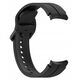 Σιλικονούχο λουράκι για SAMSUNG Watch 4 / 5 μαύρο (5)