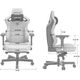 Fotel Anda Seat Fotel gamingowy skórzany AndaSeat Kaiser 3 L biały obrotowy