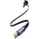 Ładowarka samochodowa Baseus Enjoyment Max z kablami USB-C+USB-C 60W Czarny