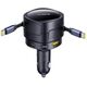 Ładowarka samochodowa Baseus Enjoyment Max z kablami USB-C+USB-C i portami USB-A+USB-C 90W Czarny