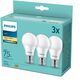 LED BULB 10W E27 A60 827 1055LM FR 3PCS