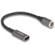 Delock - Καλώδιο ρεύματος - 24 pin USB-C (W) σε 8-πολικό μαγνητικό σύνδεσμο - 20 V - 3 A - 15 cm - Ανθρακί, Μαύρο