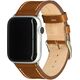 Copenhagen - Watch Strap for Apple Watch 1-8 (42/44/49 mm) - Tan/Silver