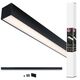 Γραμμικό φωτιστικό σύστημα LINION LED 17W 1m 3000K IP20 24V μαύρο RAL 9004 / αλουμίνιο