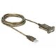 Καλώδιο DeLOCK 64073 παράλληλο Διαφανές 2 m USB Τύπου-A DB-9
