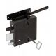 Κλειδαριά πύλης με κλειδί WHW 100P, 100 mm, δεξιά, μαύρη.