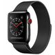 Κυματιστό λουράκι από πλεγμένο ατσάλι, Apple Watch 38 / 40 / 41 / 42 mm, μαύρο