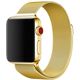 Πλεκτό λουράκι Wave από ατσάλι, Apple Watch 38 / 40 / 41 / 42 mm, χρυσό