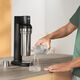 Saturator Brita sodaTRIO Czarny + Szklana butelka sodaTRIO 2-pak