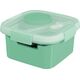 Curver Pojemnik na żywność kwadratowy LUNCH KIT Smart to go Mix miętowy/ jasnoszary/ brzoskwiniowy 1,1L Curver