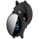 Etui ze szkłem do zegarka Bizon Case+Glass Watch do Garmin Vivoactive 6 czarne matowe