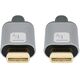 TECHLY Καλώδιο USB3.2 Gen.2 Βύσμα Τύπου-C - Βύσμα USB Τύπου-C Μαύρο 1μ