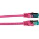 Καλώδιο Patch RJ45 S/FTP Cat6A LSZH Magenta Μήκος 10m 4x2xAWG27/7 σύμφωνα με TIA/EIA568B θωρακισμένο Πρότυπα μετάδοσης 10Gbit