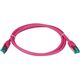 Καλώδιο Patch RJ45 S/FTP Cat6A LSZH Magenta Μήκος 2m 4x2xAWG27/7 σύμφωνα με TIA/EIA568B θωρακισμένο Πρότυπα μετάδοσης 10Gbit