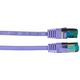 Καλώδιο Patch EFB RJ45 S/FTP Cat6A LSZH Μωβ Μήκος 0,5m 4x2xAWG27/7 σύμφωνα με TIA/EIA568B θωρακισμένο Πρότυπα μετάδοσης 10Gbit