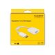 Προσαρμογέας DELOCK DisplayPort 1.2 αρσενικό σε θηλυκό VGA λευκό