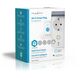 Nedis SmartLife WIFIPO120FWT έξυπνη πρίζα, 16 A, 3680 W, IP44