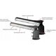 Φωτιστικό δρόμου LED 230V 100W 10 000lm, 140deg x 70deg 4000K, μαύρο, FLAMINGO, IP65, IK08