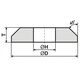 ΤΡΟΧΟΣ ΛΕΙΑΝΣΗΣ ANDRE 200mm x 8mm x 32mm 95A60K5VTE10-35 ΓΚΡΙ "ΤΥΠΟΣ 1C"
