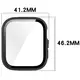 Etui ze szkłem do zegarka Bizon Case+Glass Watch do Huawei Watch Fit 4 czarne matowe