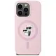 Etui Karl Lagerfeld Silicone Karl&Choupette MagSafe do Apple iPhone 14 Pro różowy